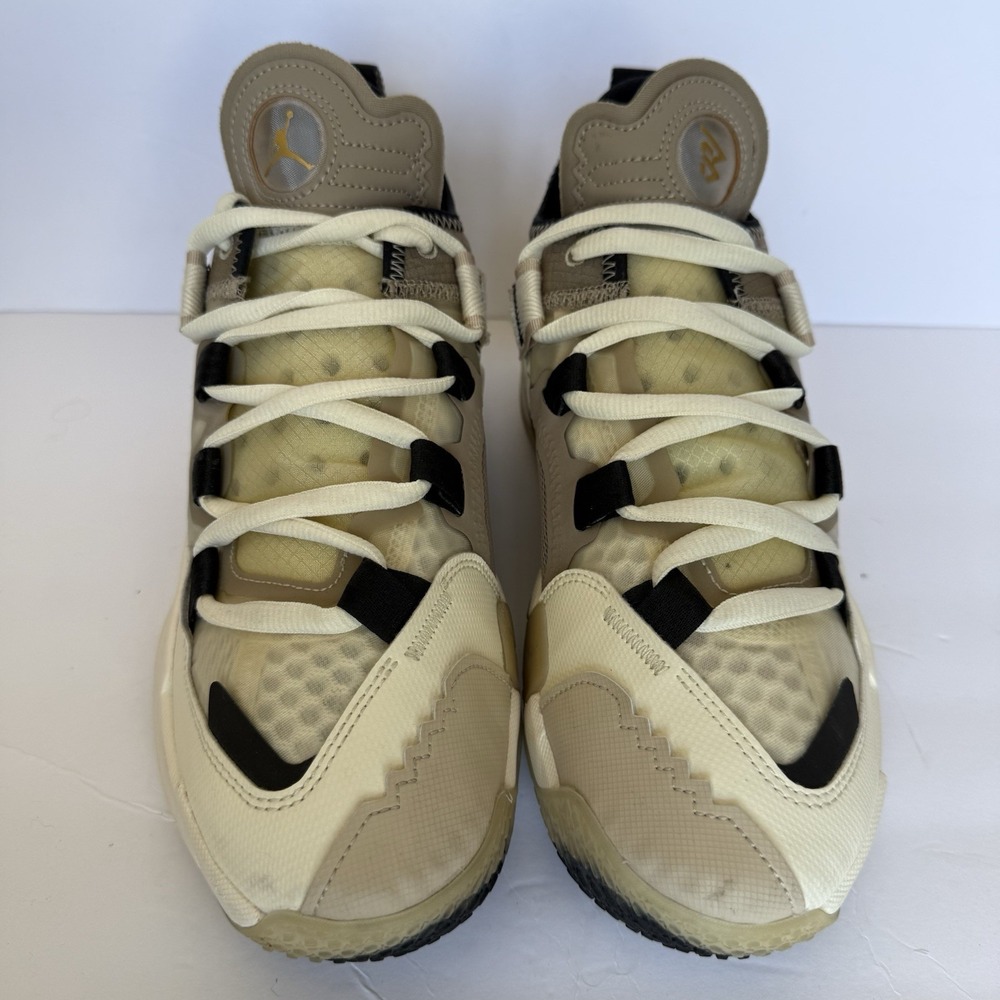 Nike Air Jordan Why Not .5 GS Coconut Milk Khaki Black Kids Size 7Y DC3643-102 - Picture 3 of 8